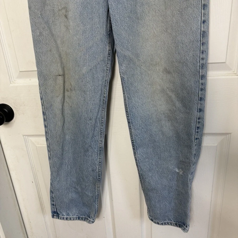 Vintage 90s Carhartt Light Wash Baggy Distressed Jeans Mens 32x31 Cotton Patina